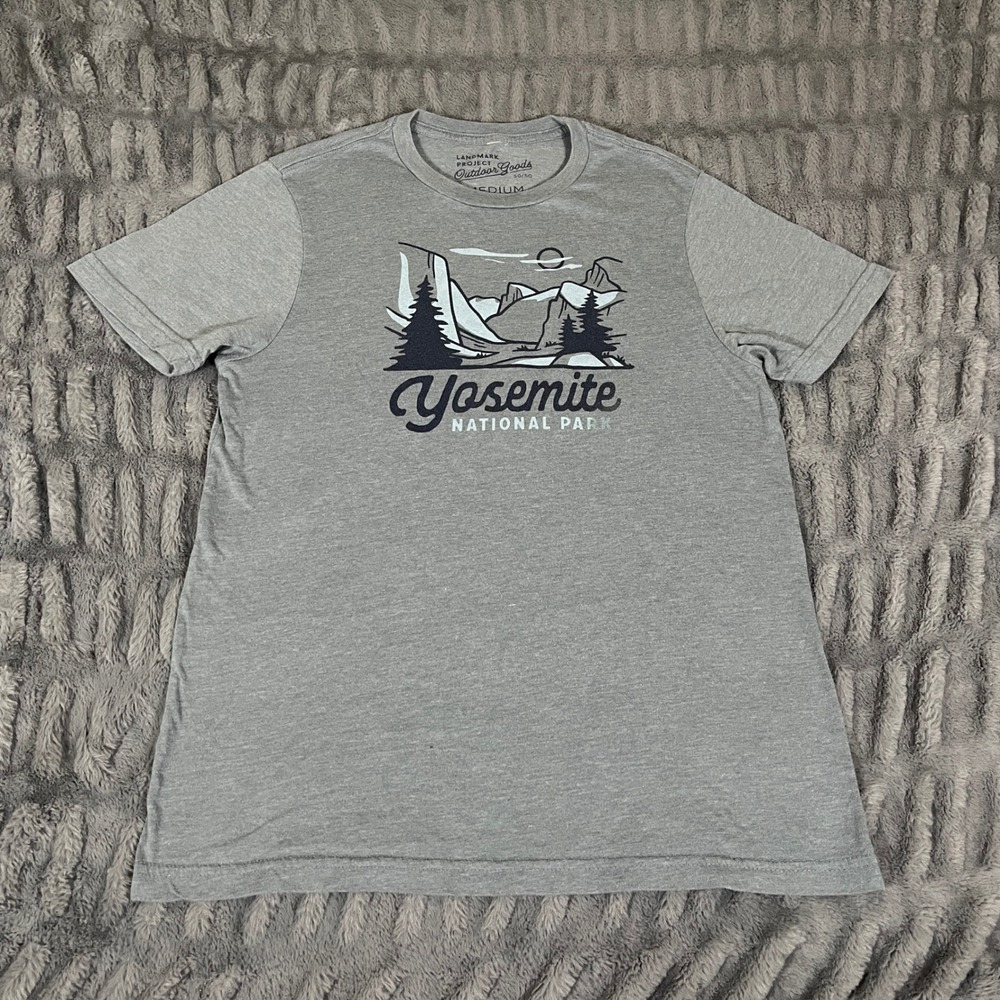 Landmark Project Yosemite National Park Mens Medium Gray Graphic T-Shirt 50/50